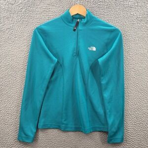 The North Face Flight Series Pullover Womens Small Teal 1/4 Zip Active Top